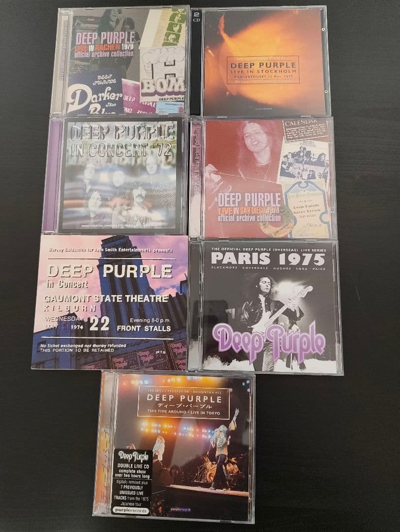 Deep Purple オフィシャルライブCD ７セット