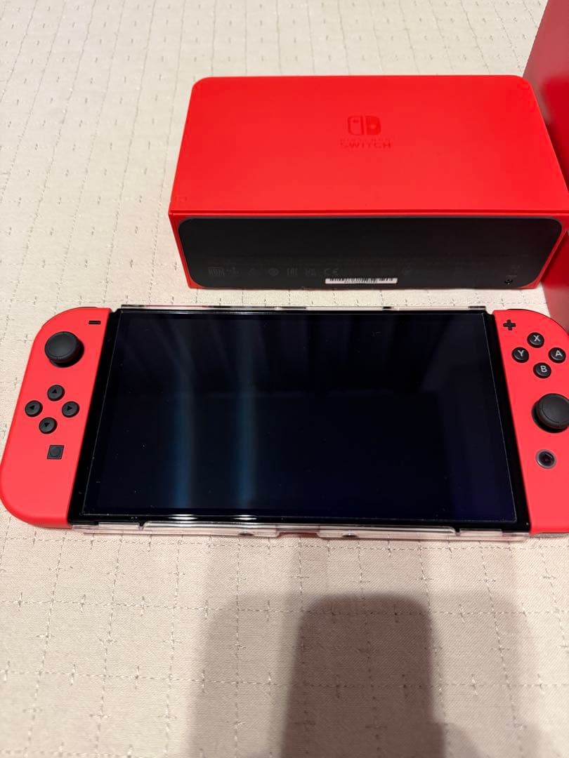 【美品】Nintendo Switch 有機EL マリオレッド おまけ付き