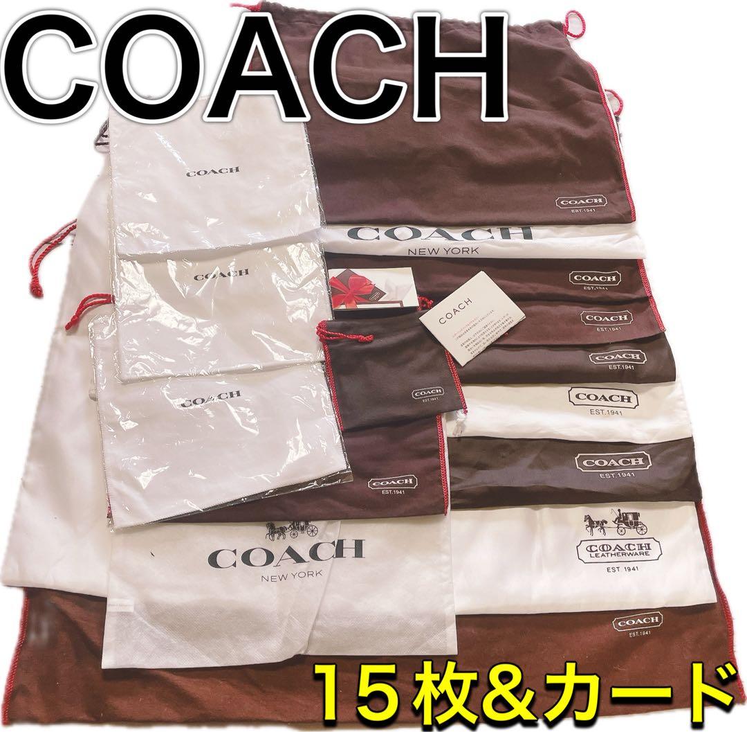 H2963 COACH コーチ　カード　大 収納　保存袋　袋　バッグ　まとめ