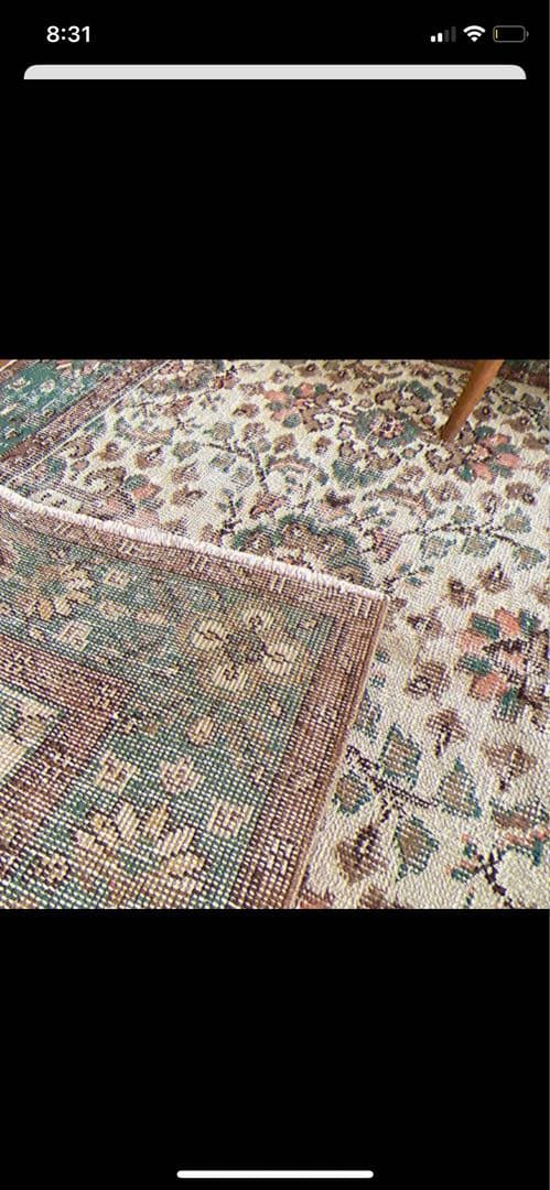 トルコ製ヴィンテージラグ♡アンティークペルシャ中東絨毯オリエンタルエスニック