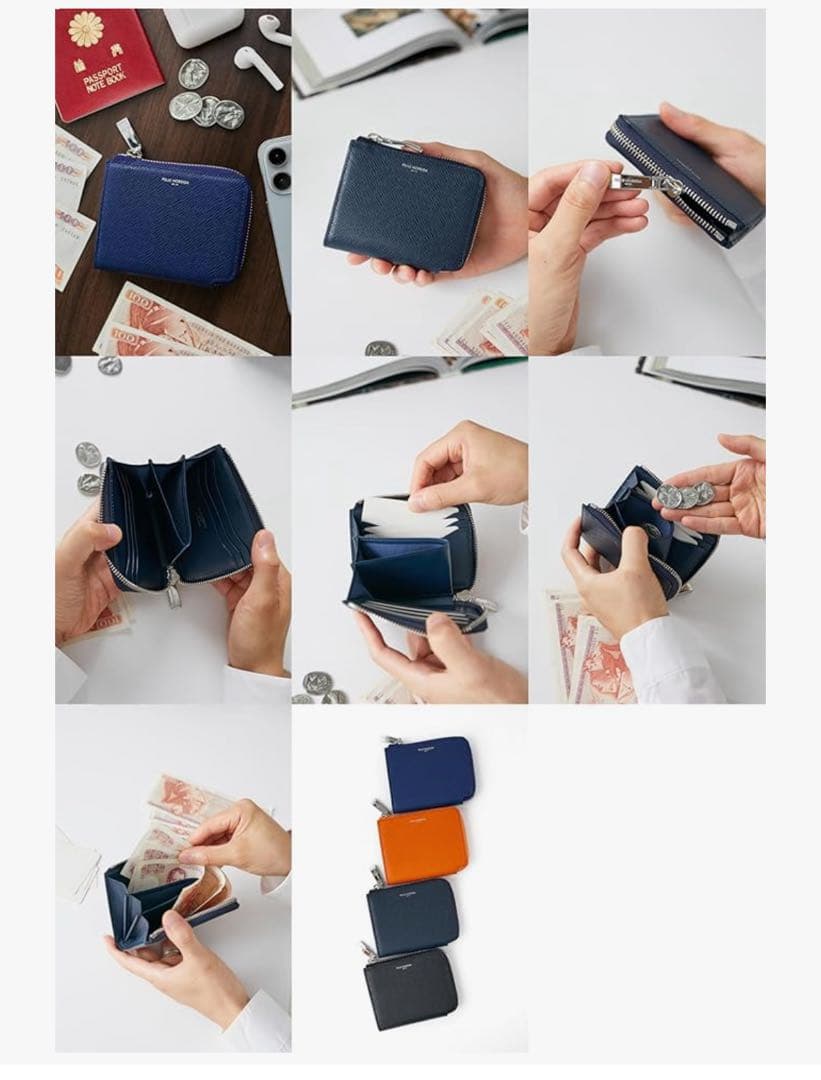 ペッレモルビダ　L字型財布　PM-BA333-BK