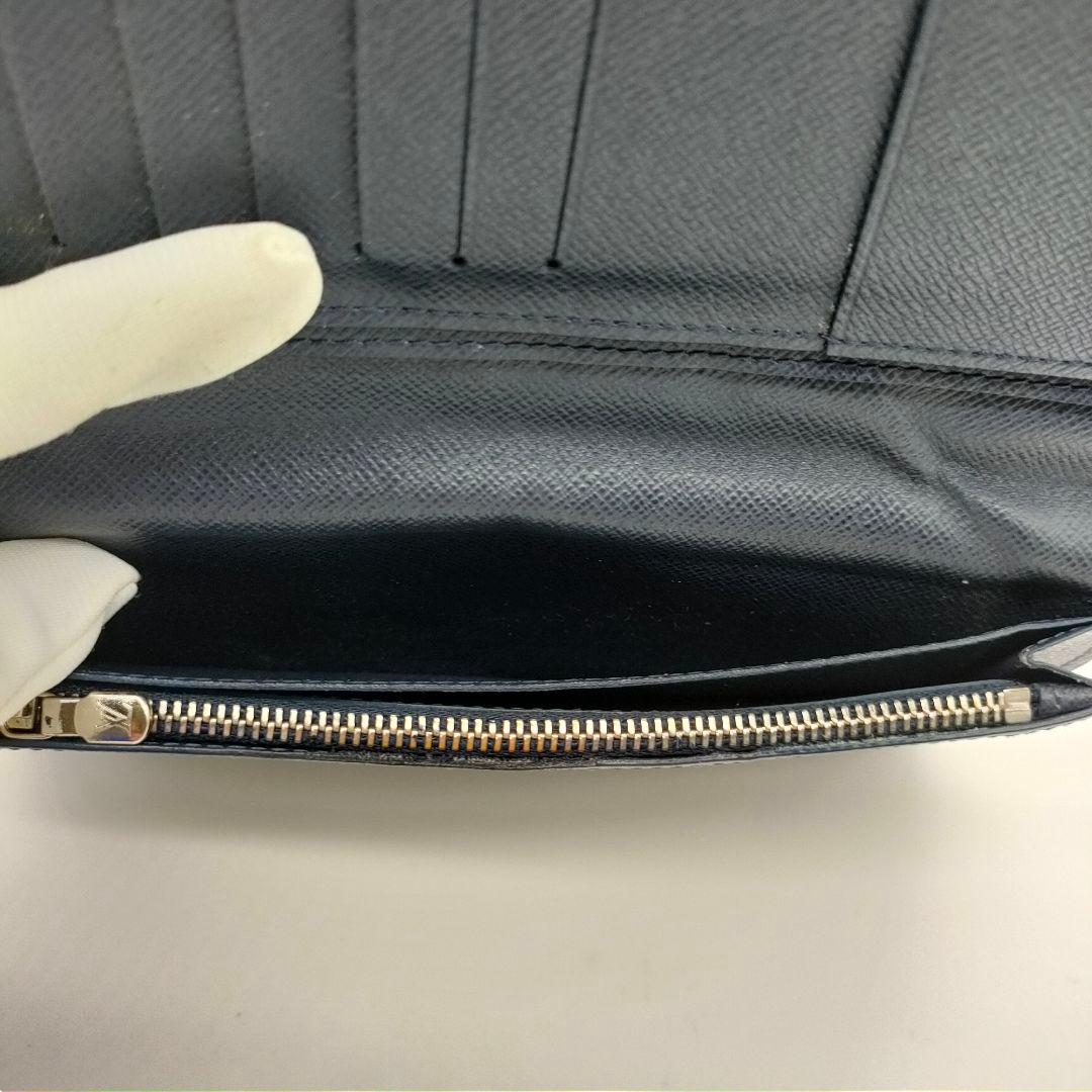 【現行品・RFID】ルイヴィトン タイガ ブラザ 2つ折長財布 ネイビー