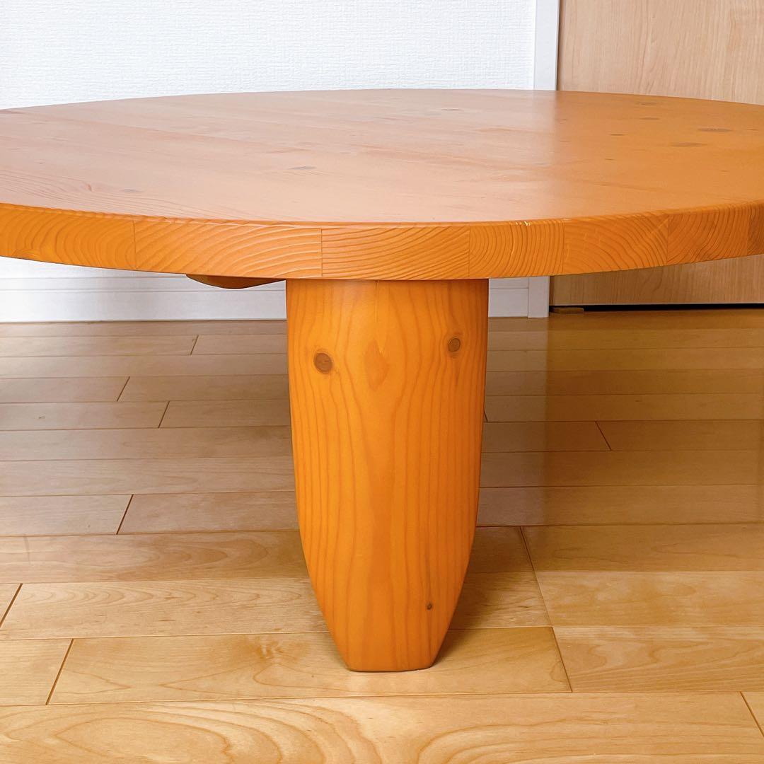 NITORI ニトリ スコッチ100 円卓 テーブル 天然木 折りたたみ