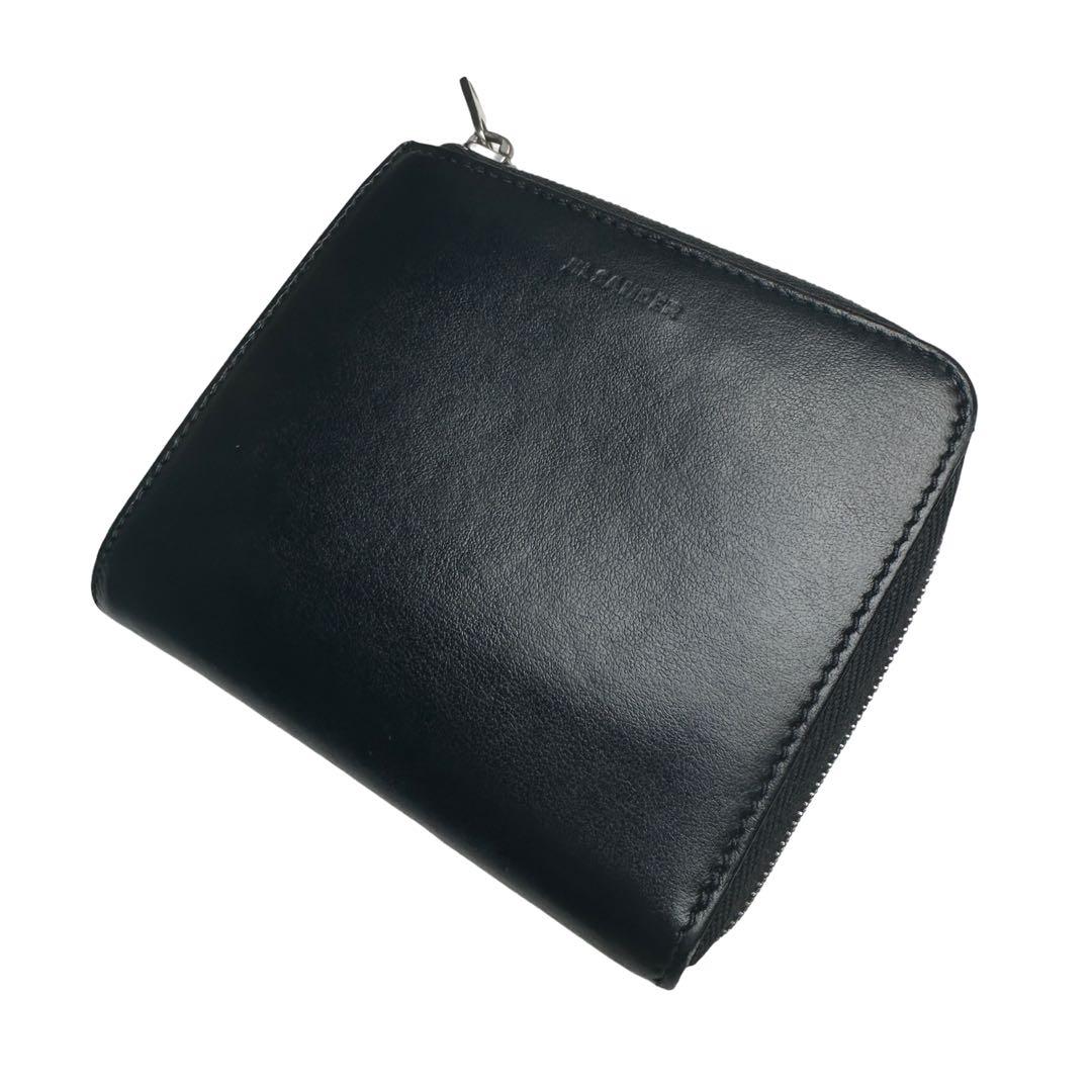 JIL SANDER ジルサンダー ブラックレザー 財布 ケース