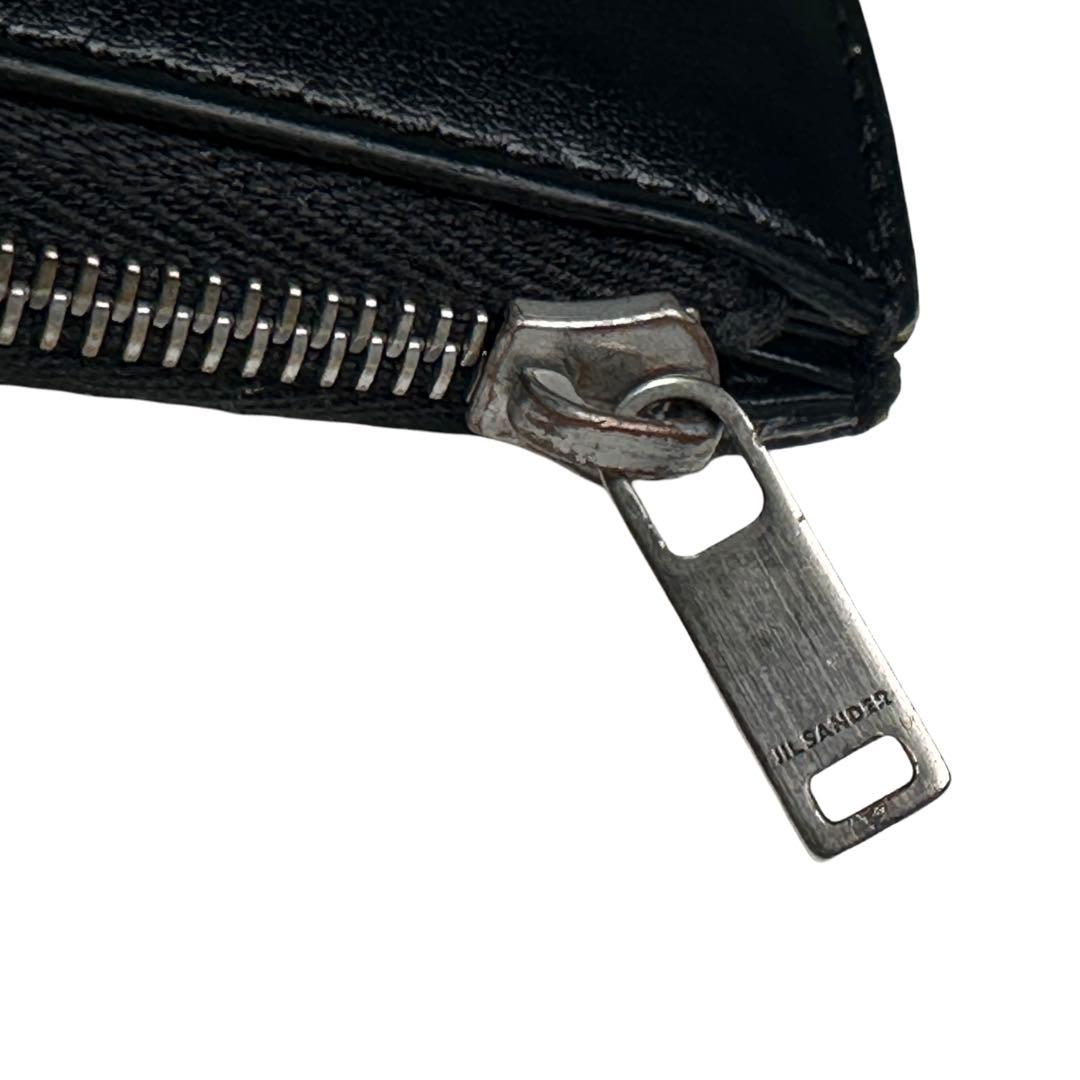 JIL SANDER ジルサンダー ブラックレザー 財布 ケース