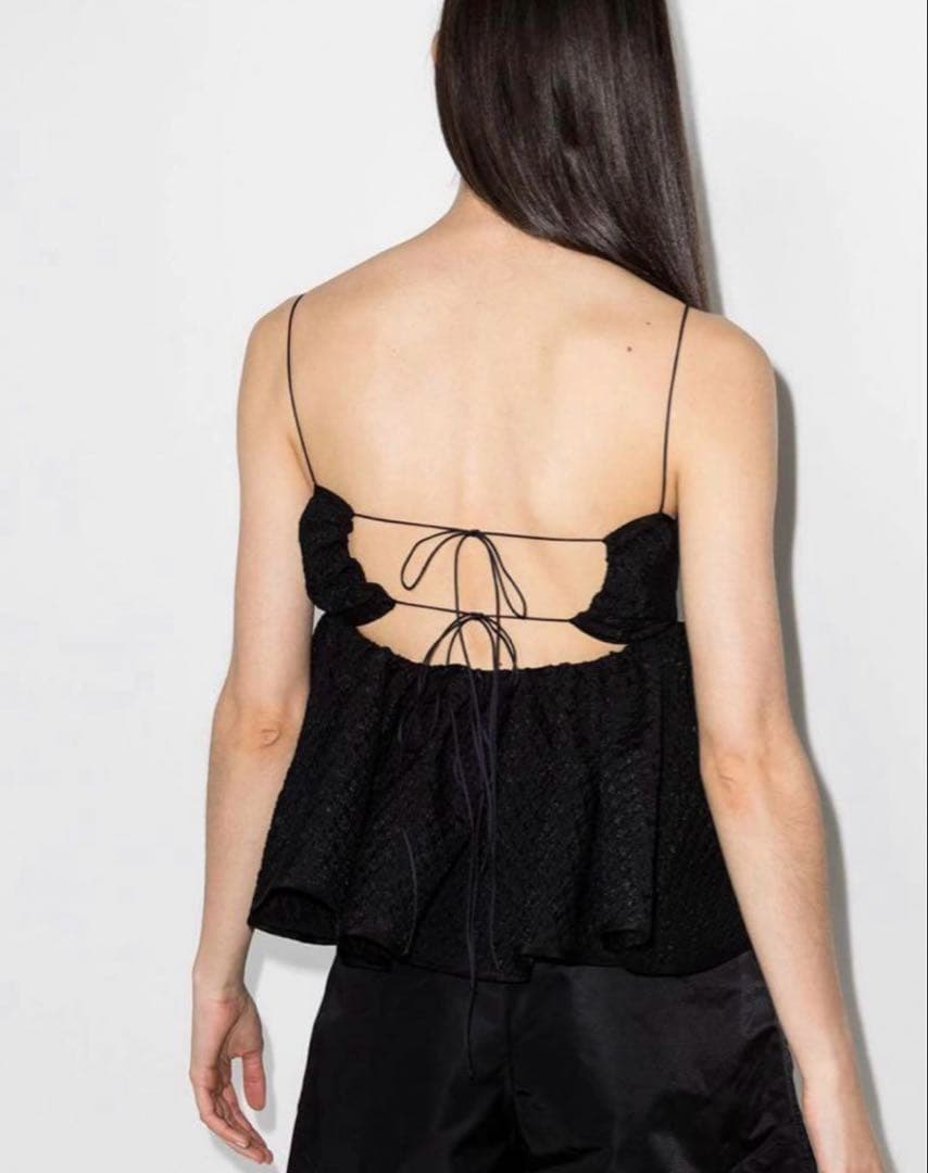 Cecilie Bahnsen ブラックキャミソール