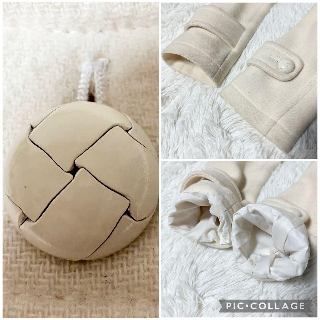 希少 バーバリーブルーレーベル ダッフルコート ノバチェック フード ホワイト