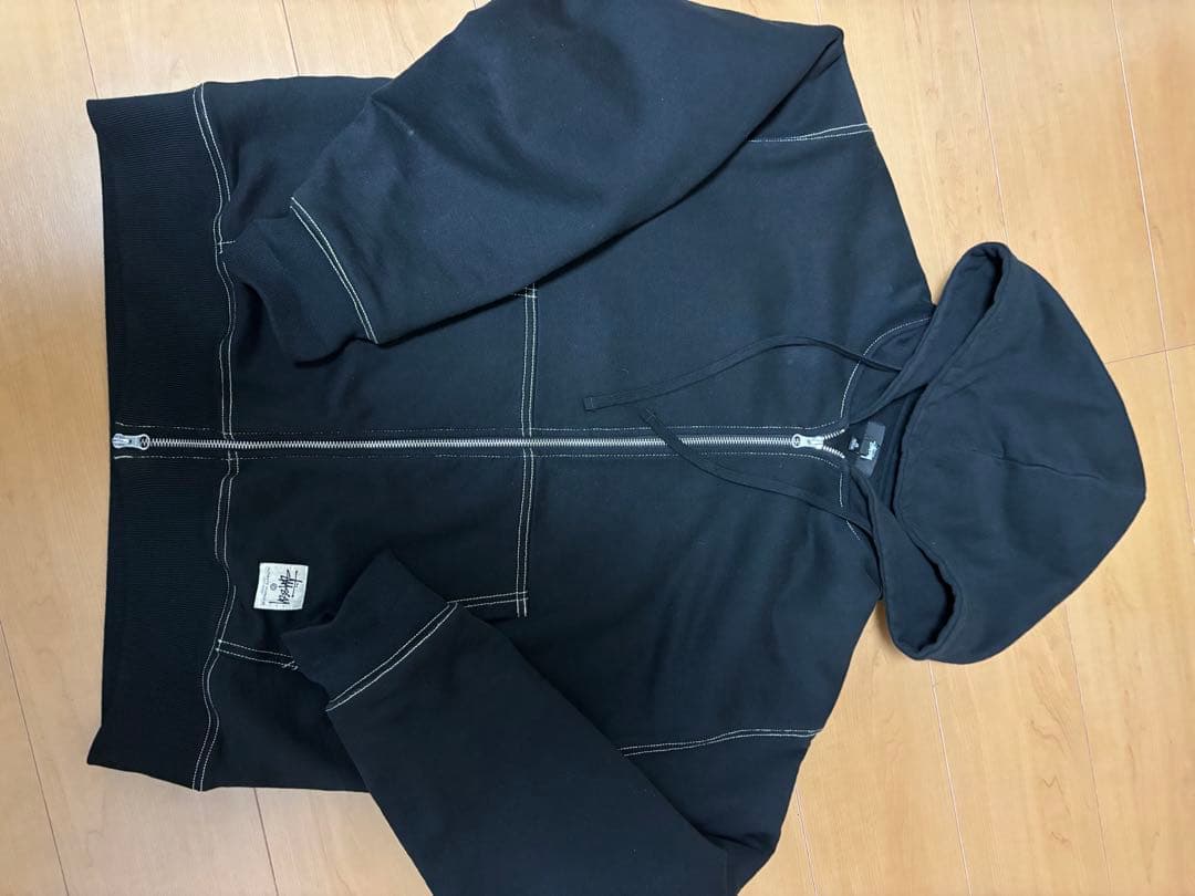 トップス Stussy DOUBLE FACE LABEL ZIP HOODIE