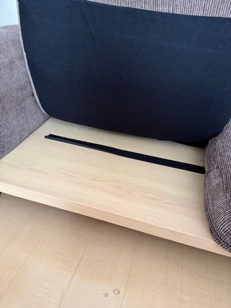 マスターウォール　ブラウン コーデュロイ 2人掛けソファ