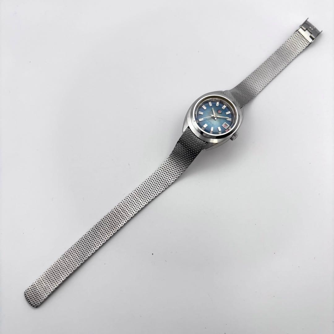 RADO SPACE WING 自動巻きレディース 青文字盤 稼働品