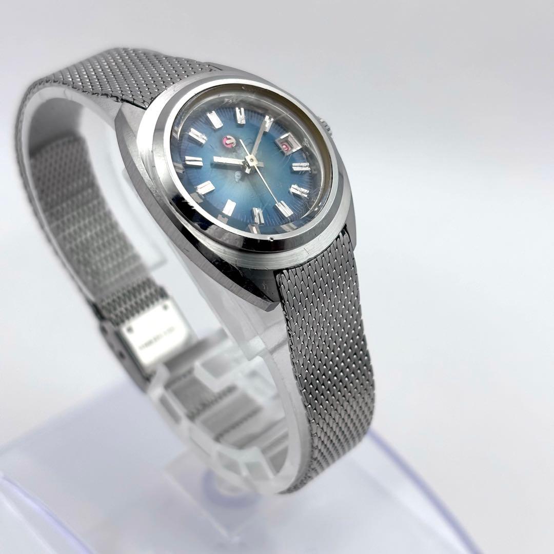 RADO SPACE WING 自動巻きレディース 青文字盤 稼働品