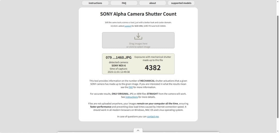 SONY NEX-6シャッターカウント4382枚 APS-C ミラーレスカメラ