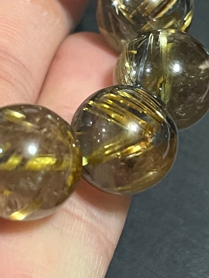 ルチルクォーツ　太陽ルチル　タイチンルチルクォーツ