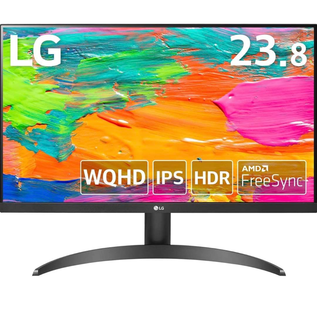 LG 23.8インチ モニター WQHD解像度 HDR対応