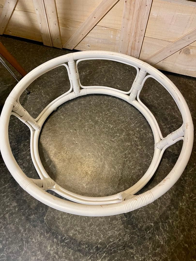 NITORIニトリ パパサンチェア ネイビー ラタン