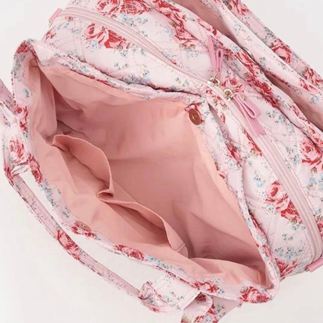 新品未開封 メゾピアノ キャスキッドソン コラボ マザーズバッグ ピンク ローズ