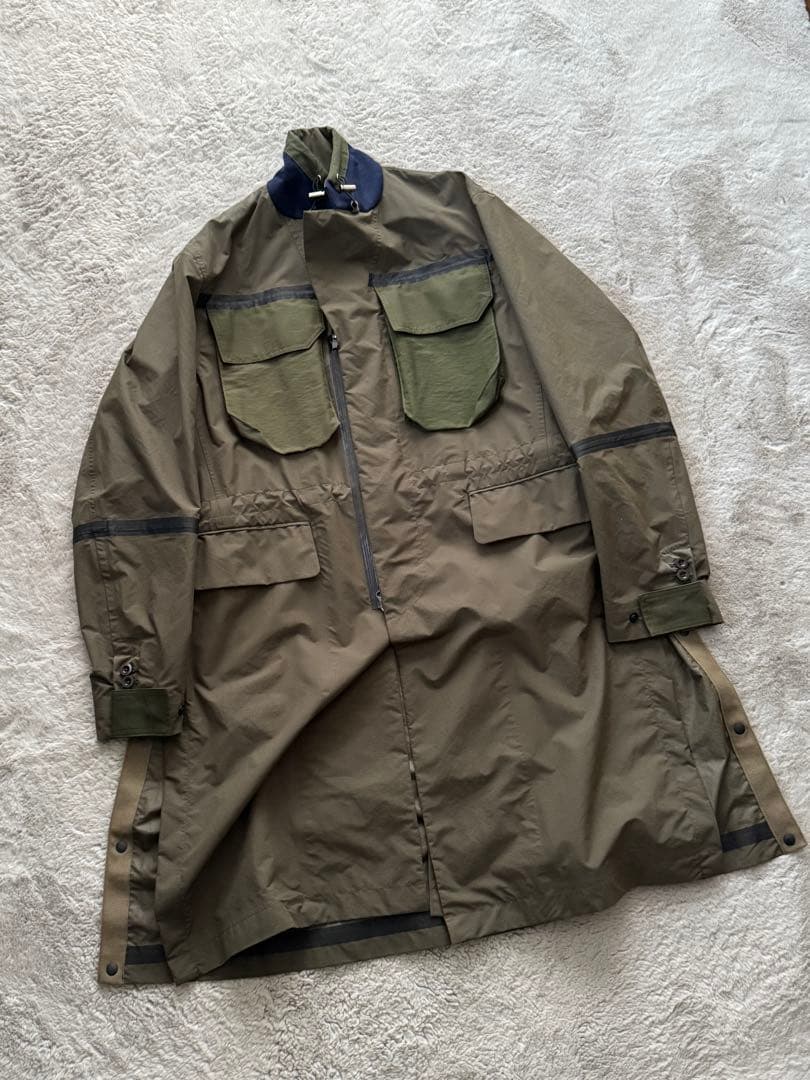 [最終値下] 22 sacai リップストップナイロンミリタリーコート