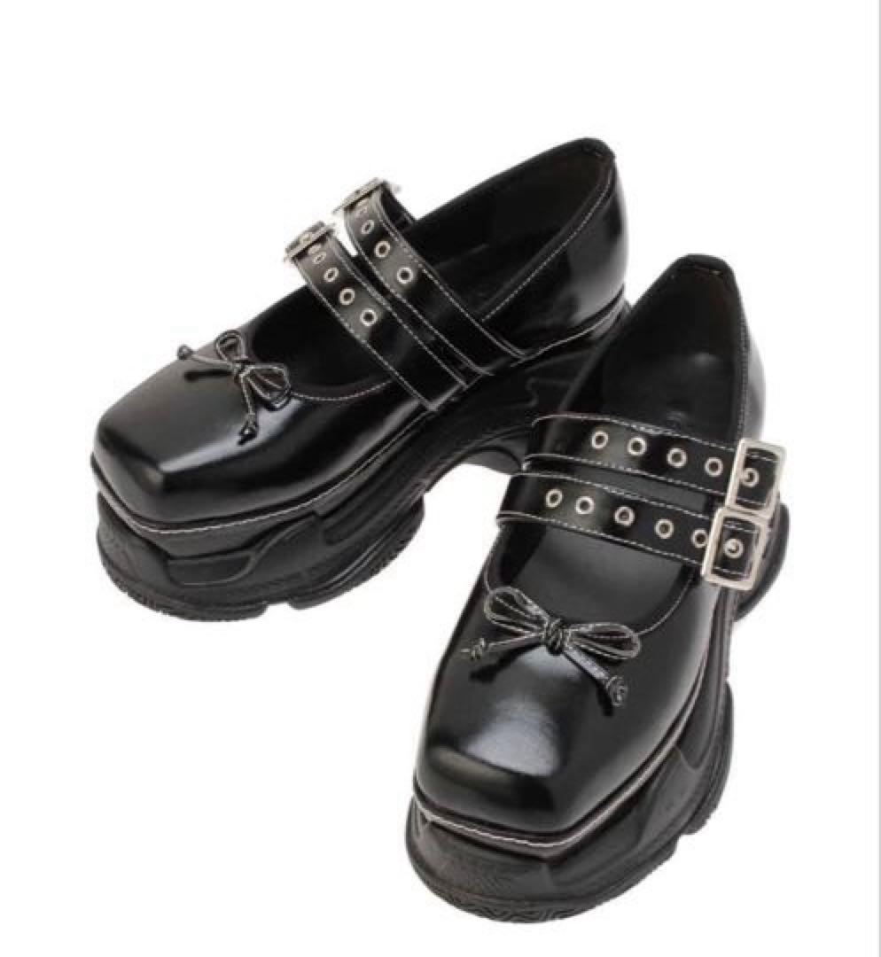 jouetie 厚底スニーカーソールバレエシューズ 23cm