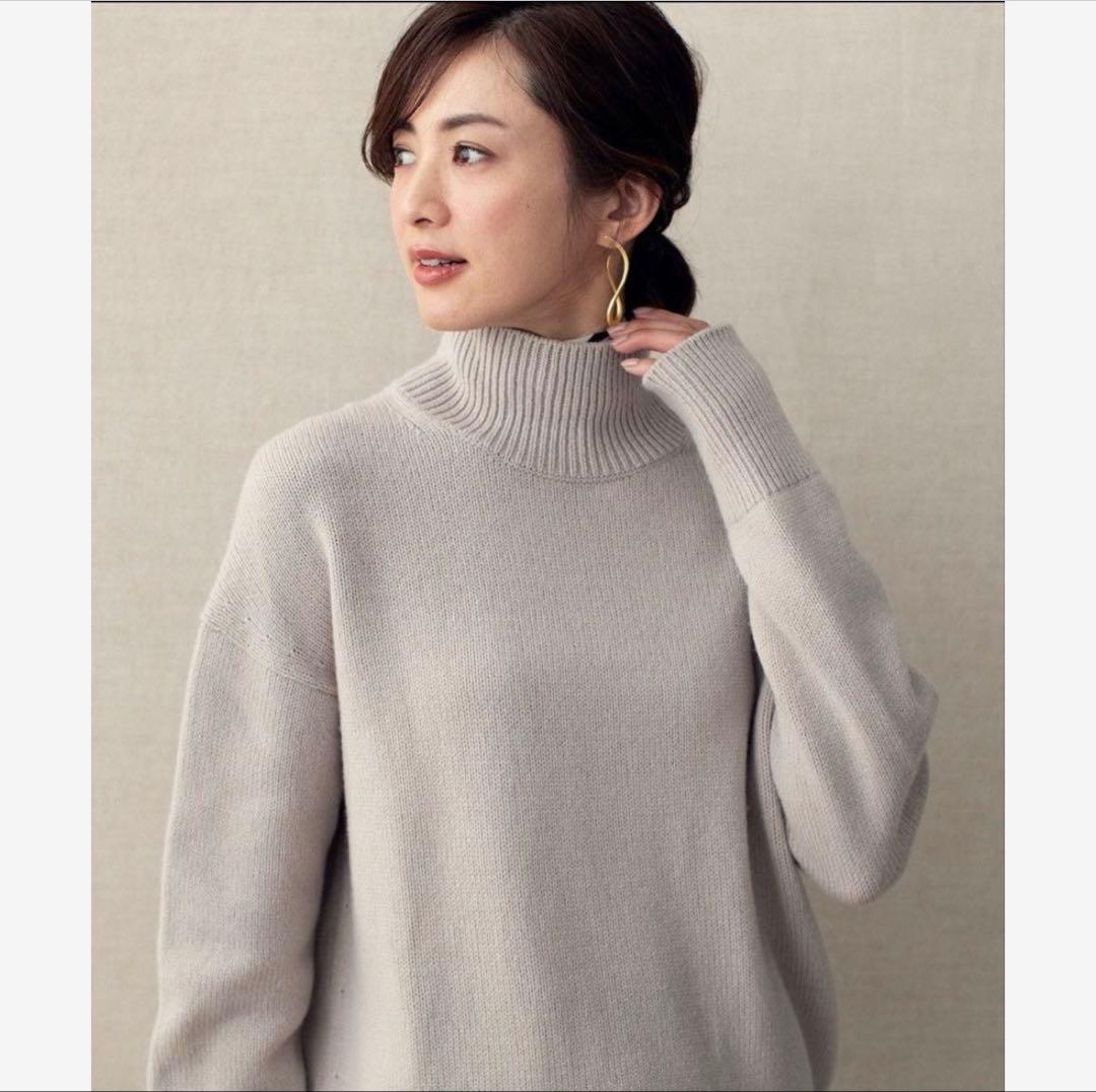 完売　23区　カシミヤブレンドバルキーニット　カシミヤ混　サイズ38