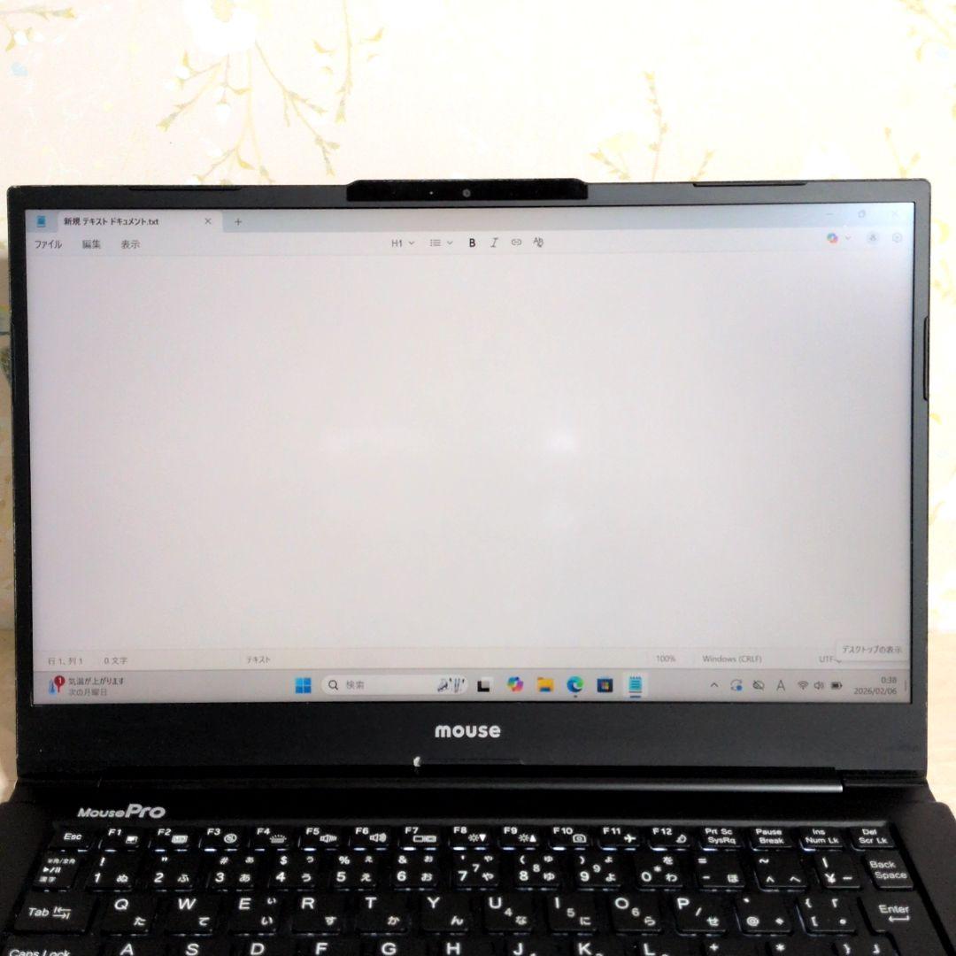 薄型・14インチ！マウスコンピューター NB410H 14型 SSD256GB