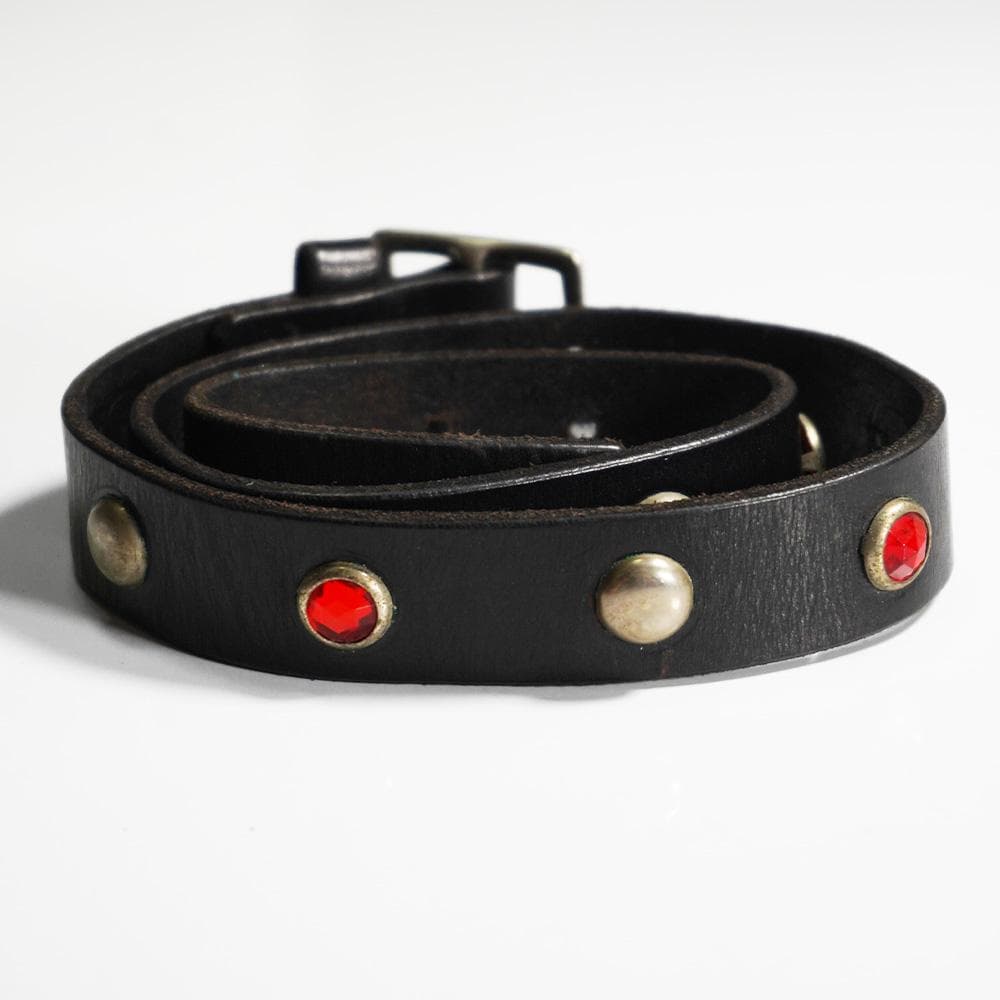 新品 Lo-Fi ローファイ LA発/USA製 スタッズナローレザーベルト30