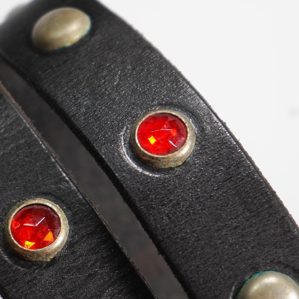 新品 Lo-Fi ローファイ LA発/USA製 スタッズナローレザーベルト30