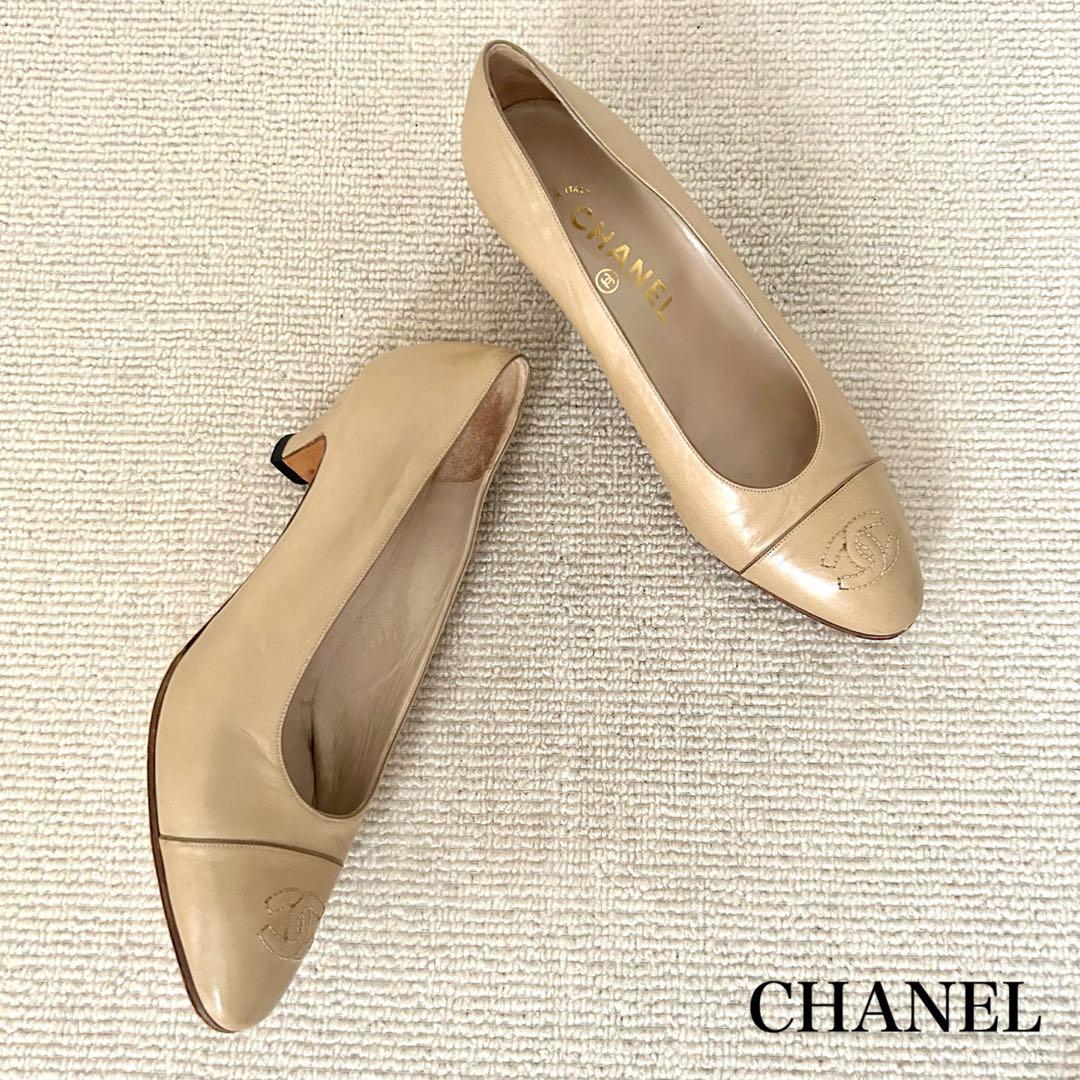 CHANEL シャネル パンプス ココマーク 24cm