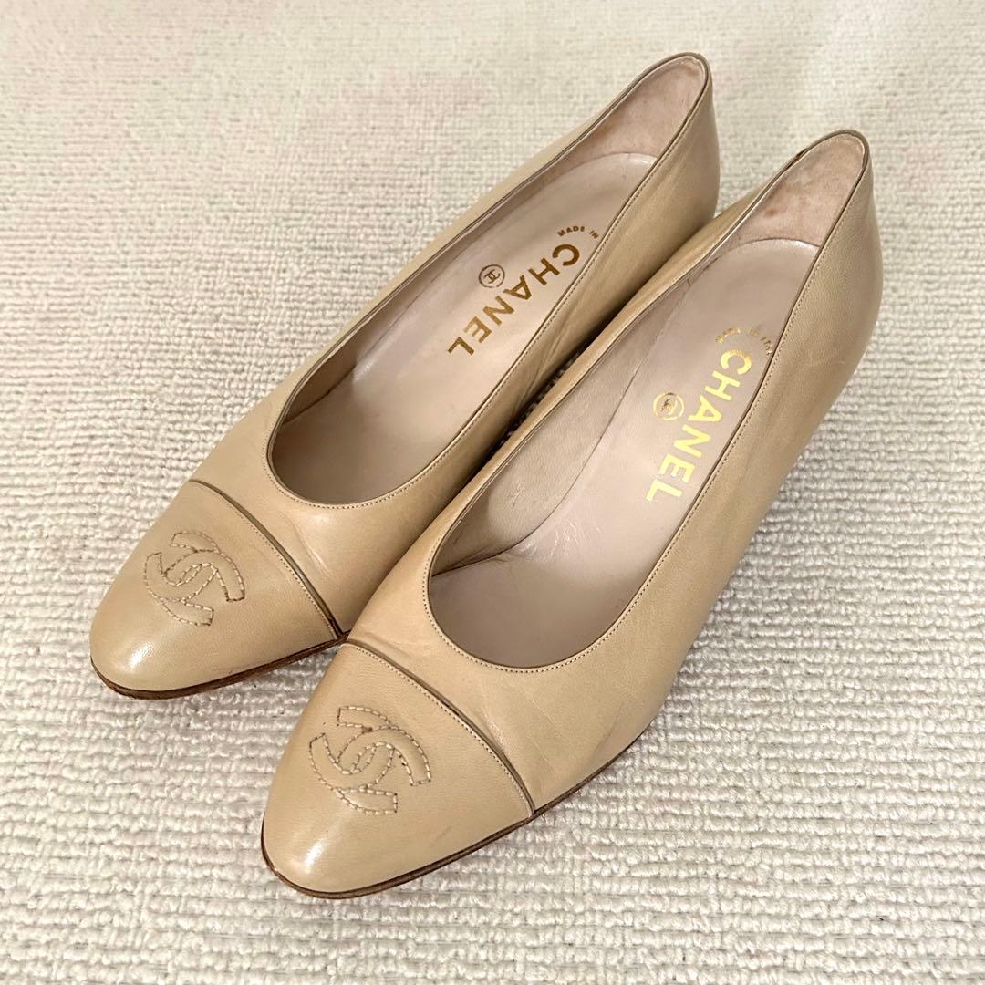 CHANEL シャネル パンプス ココマーク 24cm