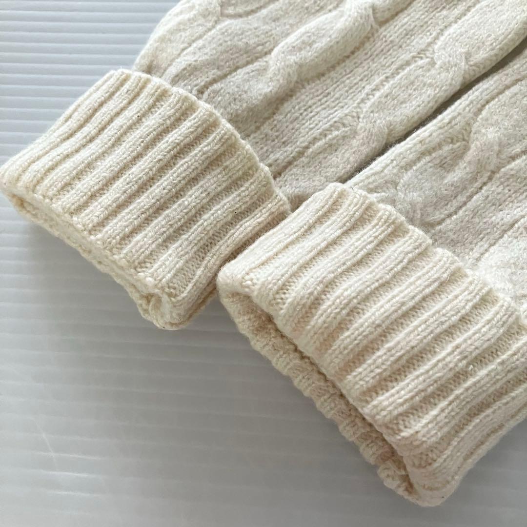 極美品　Polo Ralph Lauren ケーブルニット アイボリー　L