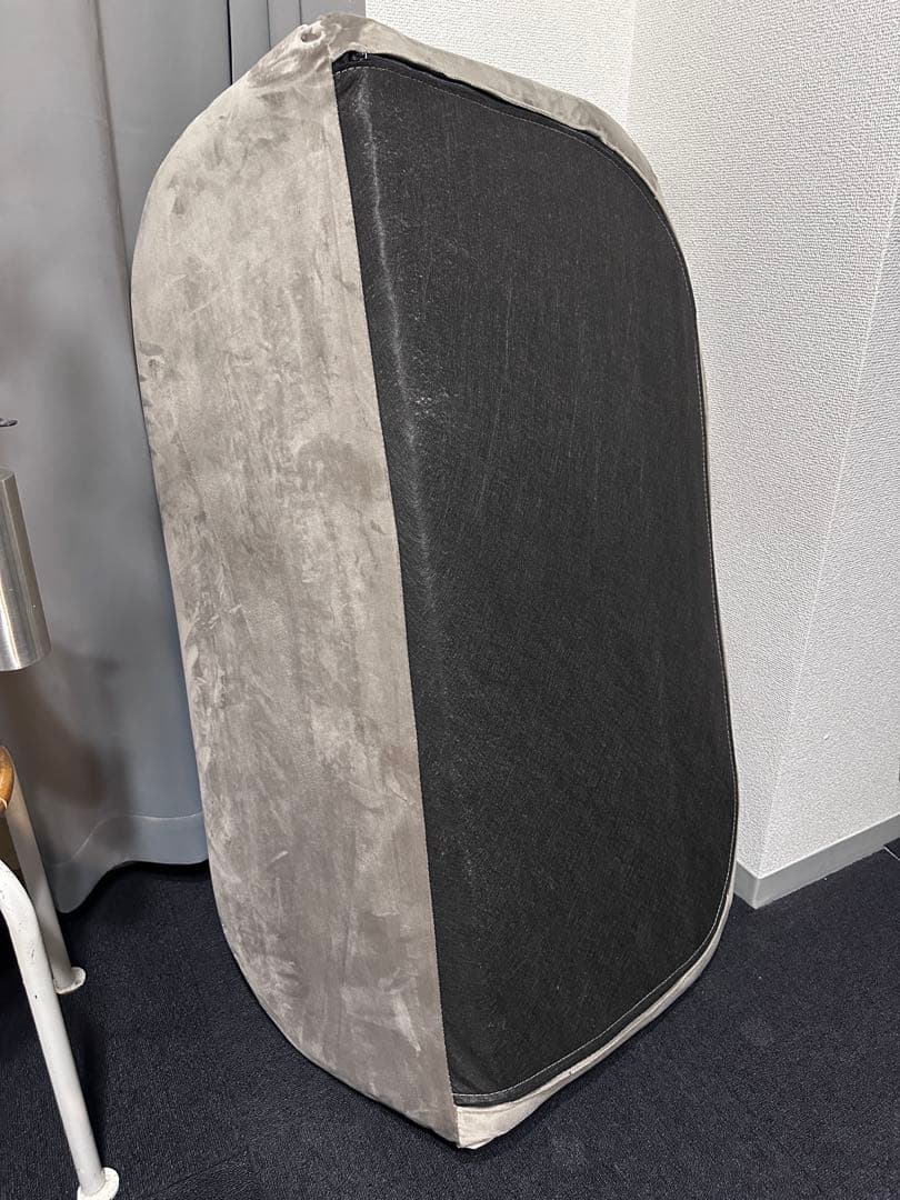 【送料無料・廃盤レア商品】LOWYA ふっくらデザイン 2人掛けソファ グレー