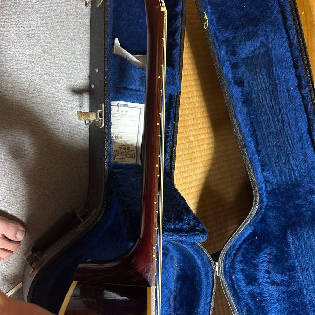 GibsonJ-45 ワインレッド　ハードケース付