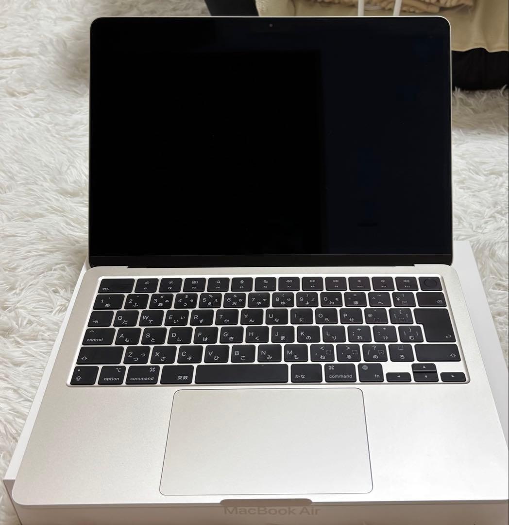 [美品] M2 13.6 MacBookAir スターライト 16GB 1TB