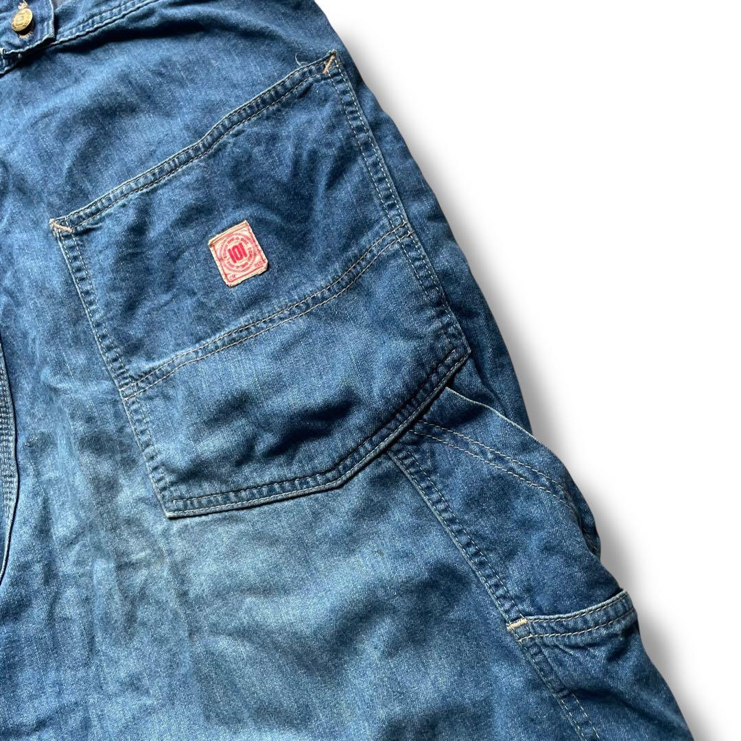 ONE-0-ONE ローバック デニム オーバーオール size 34