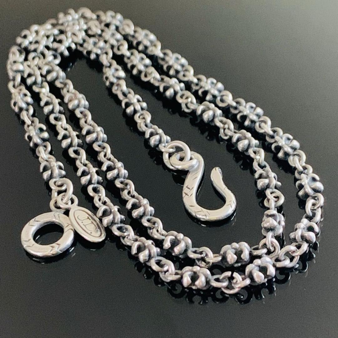 美品 ジャスティンデイビス 925 フレア ネックレス チェーン 男女兼用