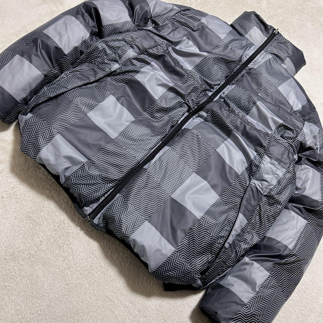 未使用級 OLD NIKE リバーシブル ダウンジャケット L ダークグレー 黒