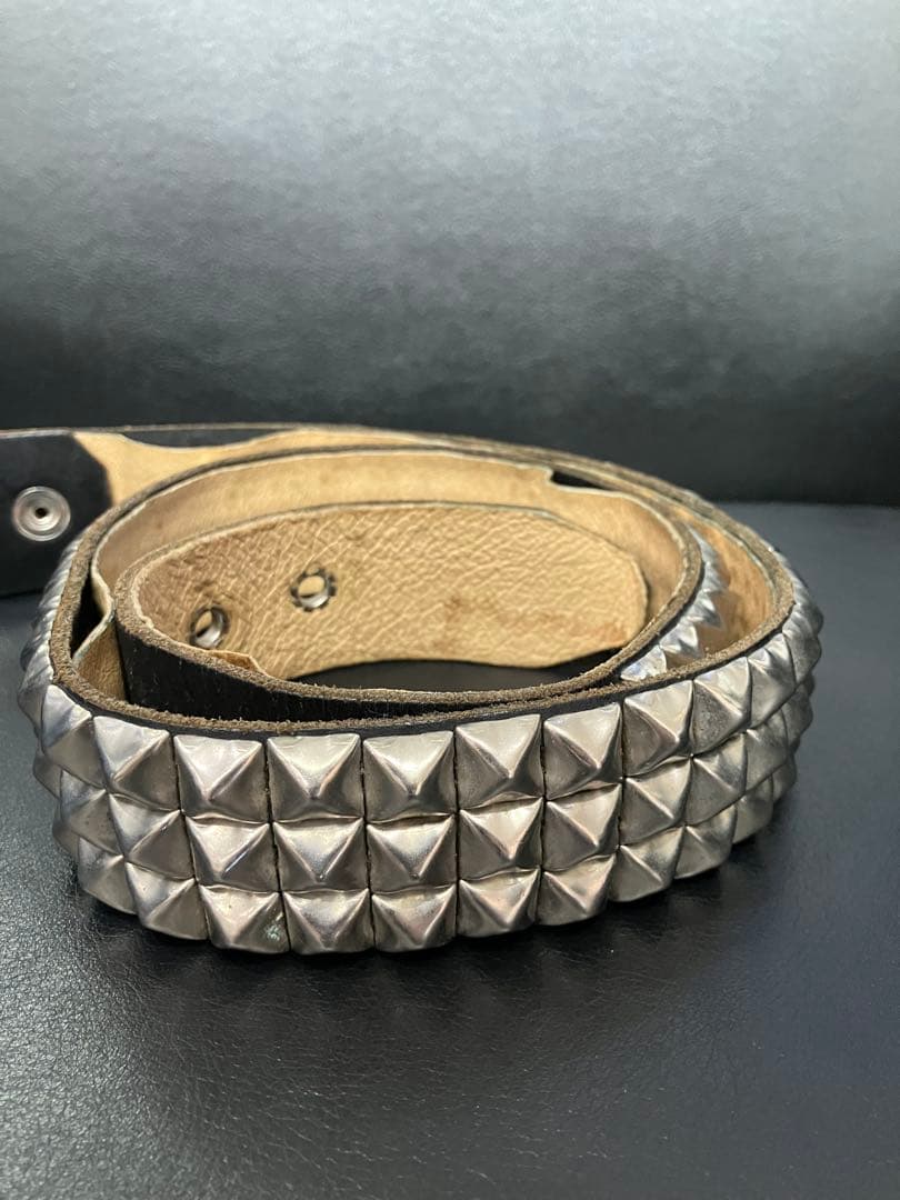 最終価格WENDY'S Xfootthecoacherスタッズレザーブベルト