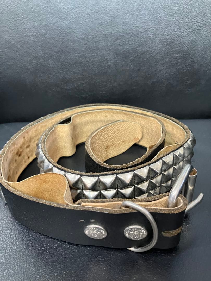 最終価格WENDY'S Xfootthecoacherスタッズレザーブベルト