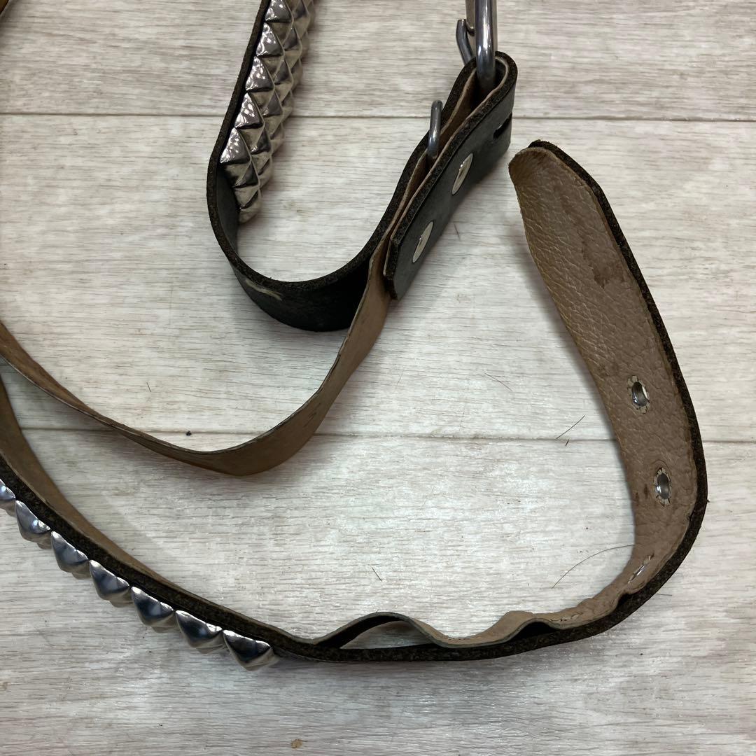 最終価格WENDY'S Xfootthecoacherスタッズレザーブベルト