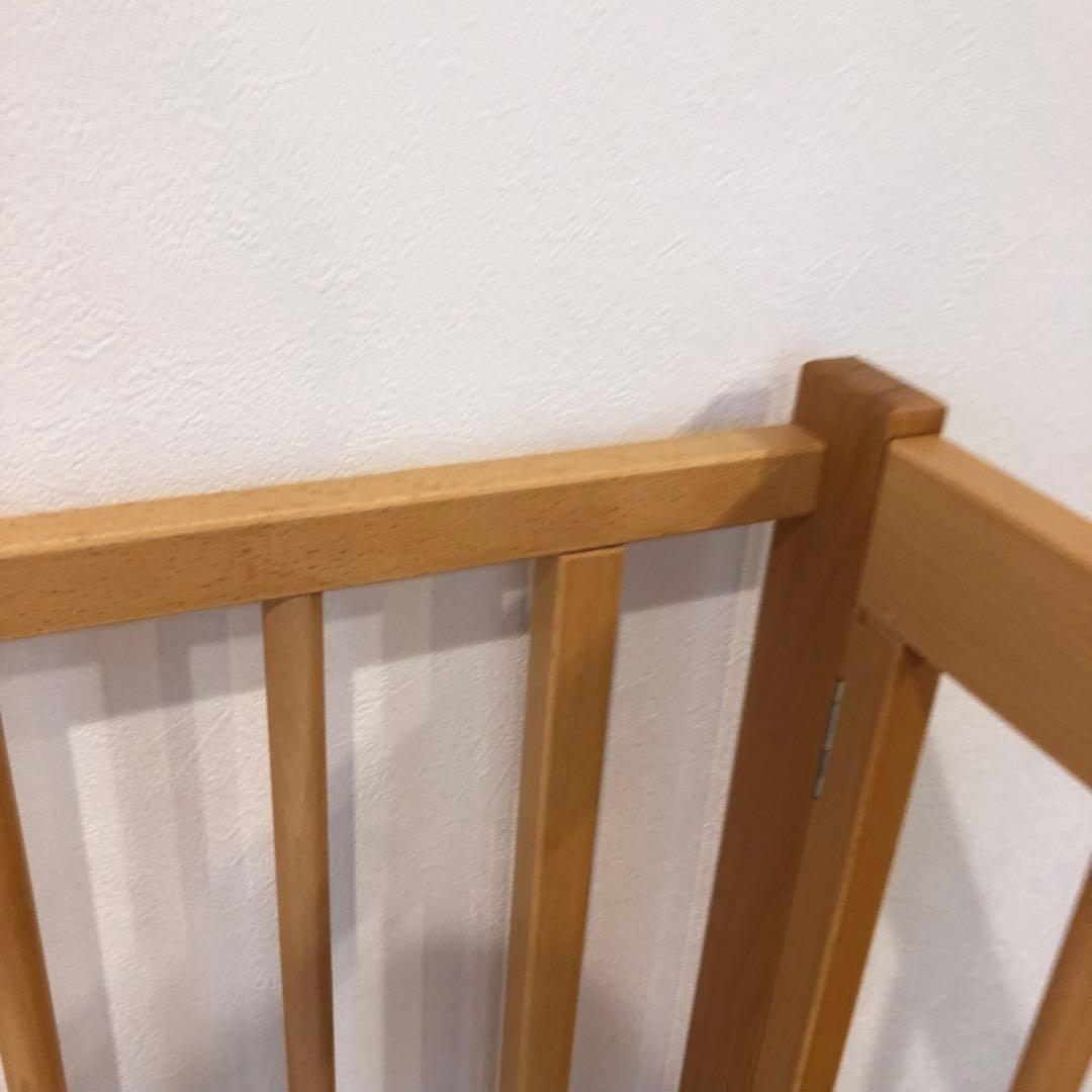 【極美品】石崎家具　cool 木製ベビーベッド キャスター付き