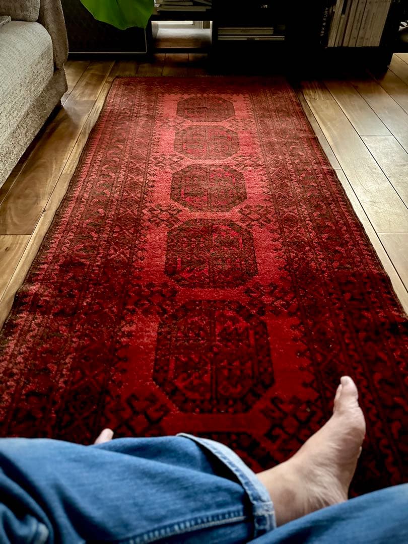 トライバルラグ　ヴィンテージラグ　トルクメン　ランナーラグ　プリミティブアート