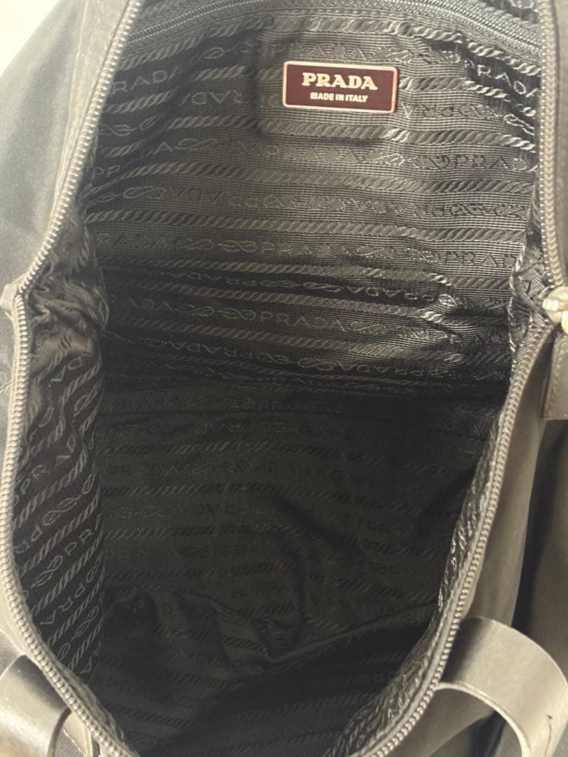 美品PRADAナイロントート黒TESSUTO CITY大容量ミニボストンギャラ有