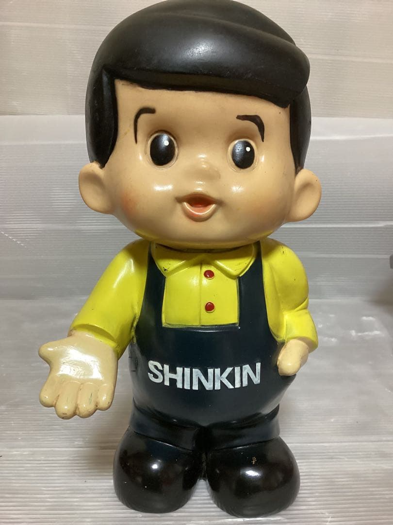 大型/店頭用/26㎝/しんちゃん/フィギュア/ソフビ/貯金箱/昭和レトロ/当時物
