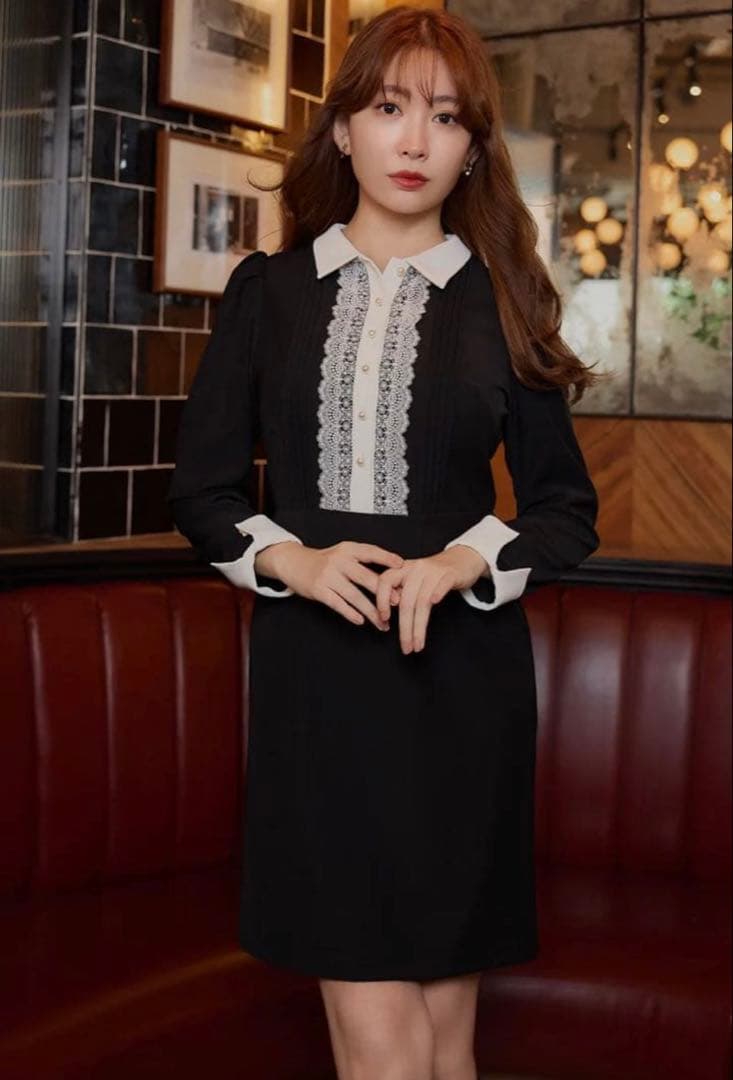 ワンピース Herlipto Odette Lace Mini Dress M