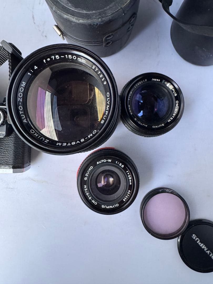 Olympus OM-10 一眼レフカメラ レンズ　3個入りセット