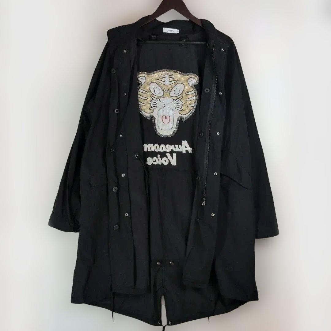 美品☆ グラニフ オーサムタイガー 3Way仕様アウター モッズコート 黒 M