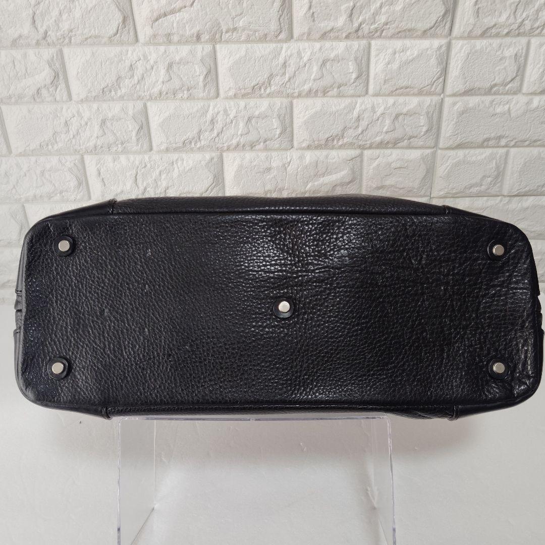 ganzo fico レザートートバッグ ブラック