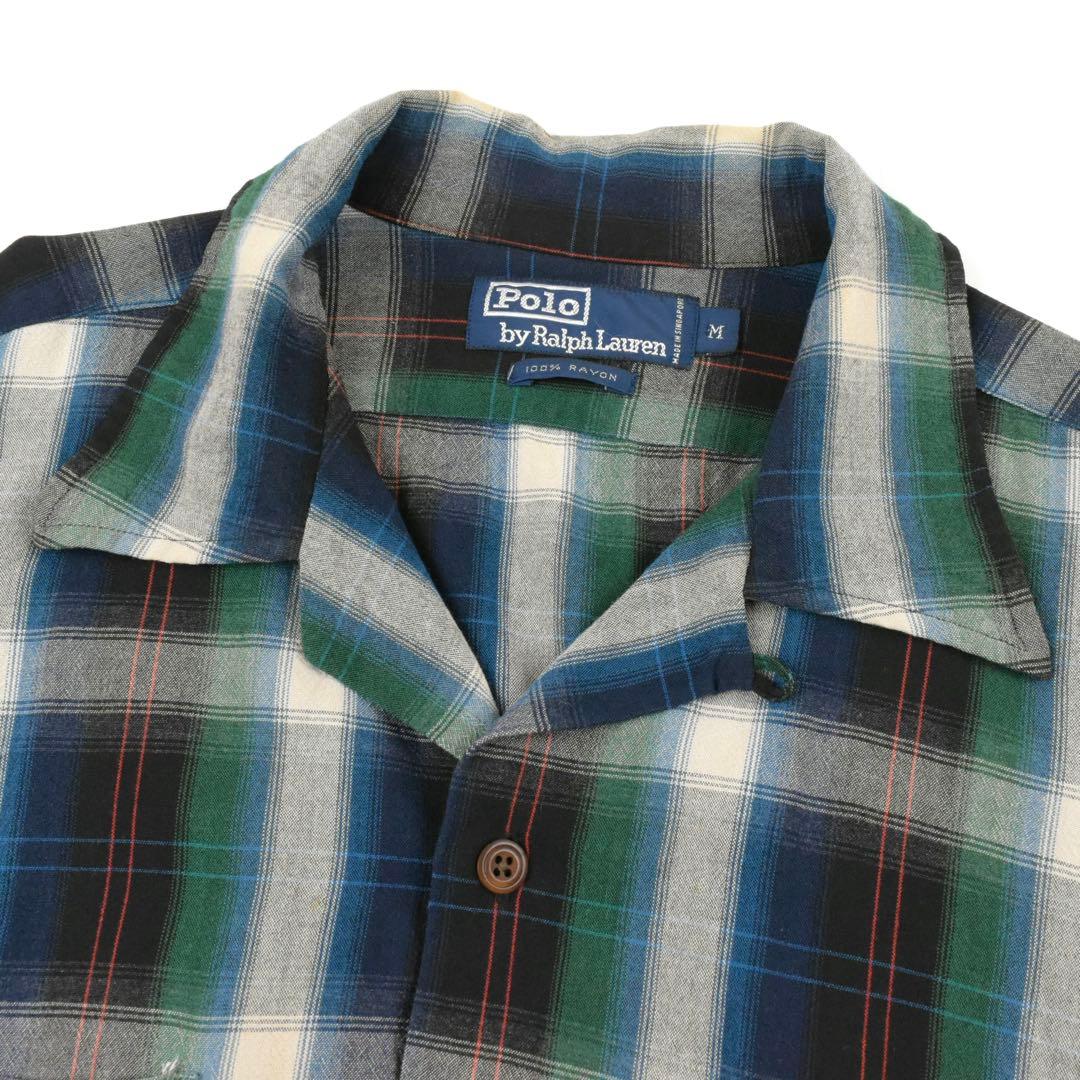 90s Polo Ralph Lauren Shirt RAYON Mサイズ！