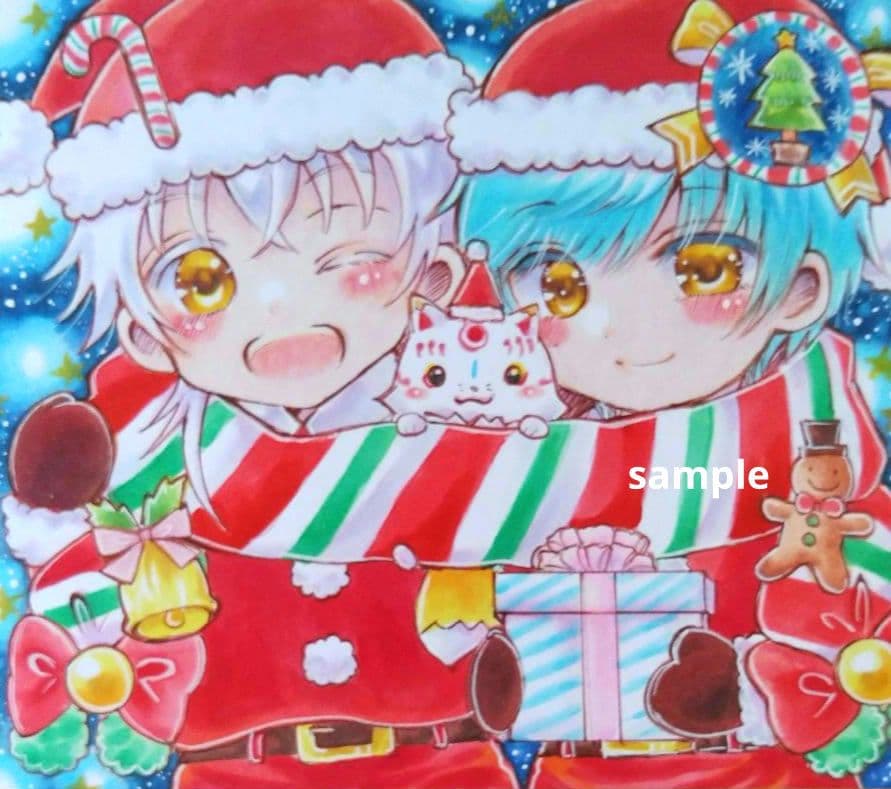 手描きイラスト　小色紙