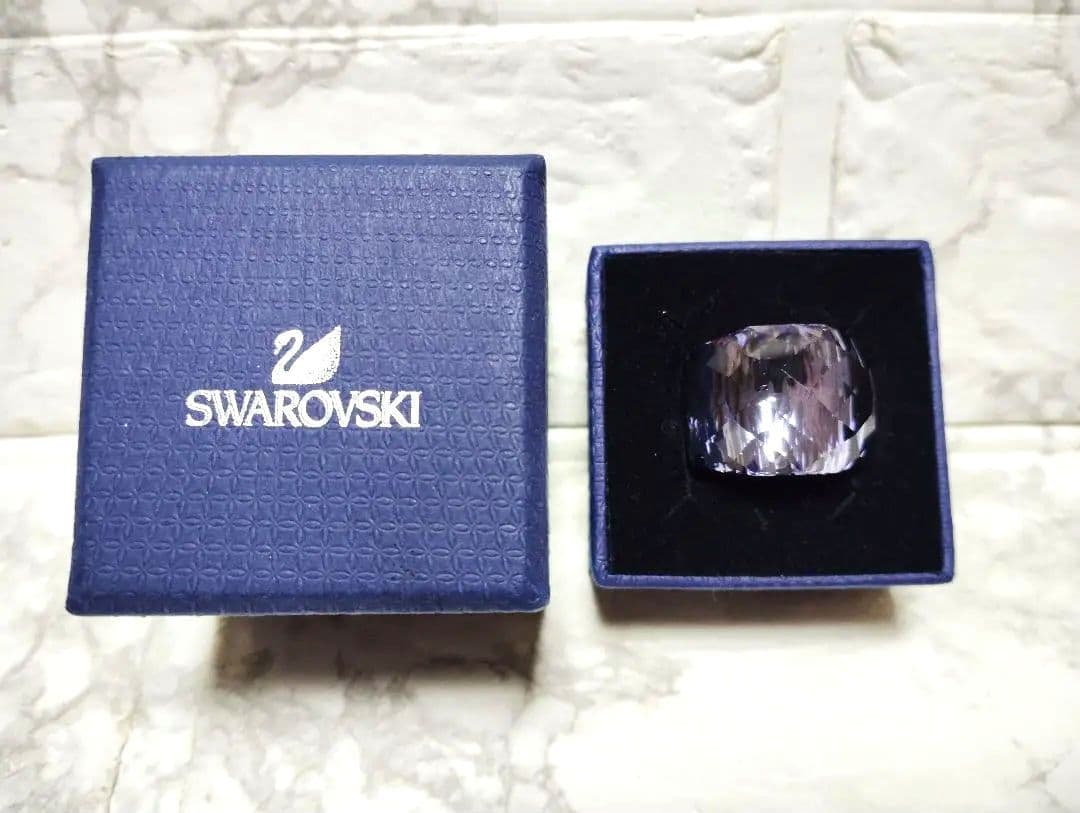 新品　正規品　スワロフスキー　ニルヴァーナ　リング　55　#13〜15　パープル