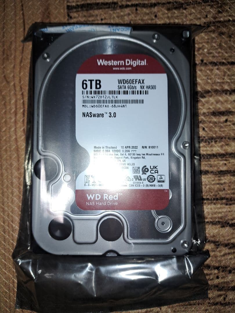 WD RED NAS用HDD 6TB